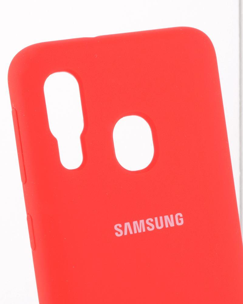 Силиконовый чехол для Samsung Galaxy A40 (красный) - фото 3 - id-p216902563