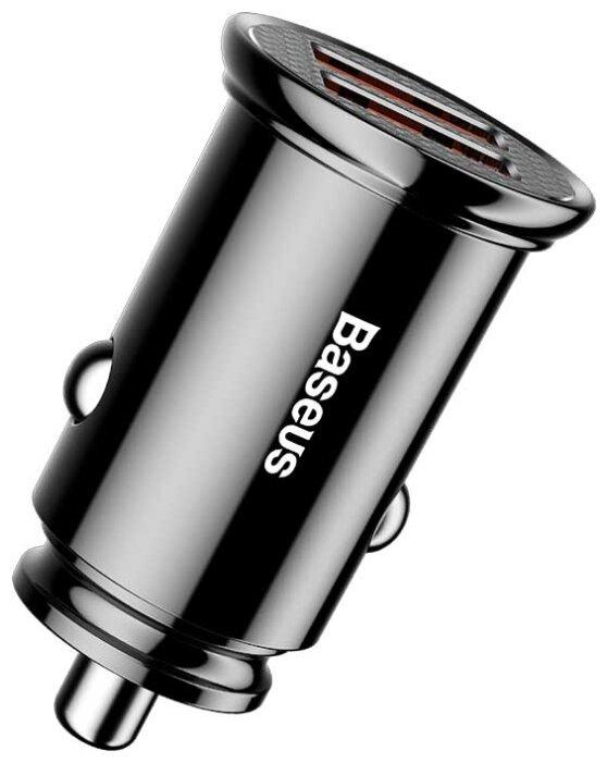 Автомобильное зарядное устройство Baseus Dual QC Car Charger (черный) - фото 3 - id-p216902061