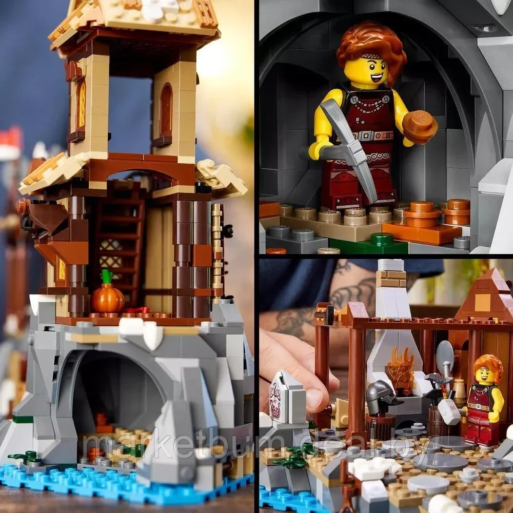 Конструктор LEGO Ideas 21343, Деревня викингов - фото 5 - id-p216903879