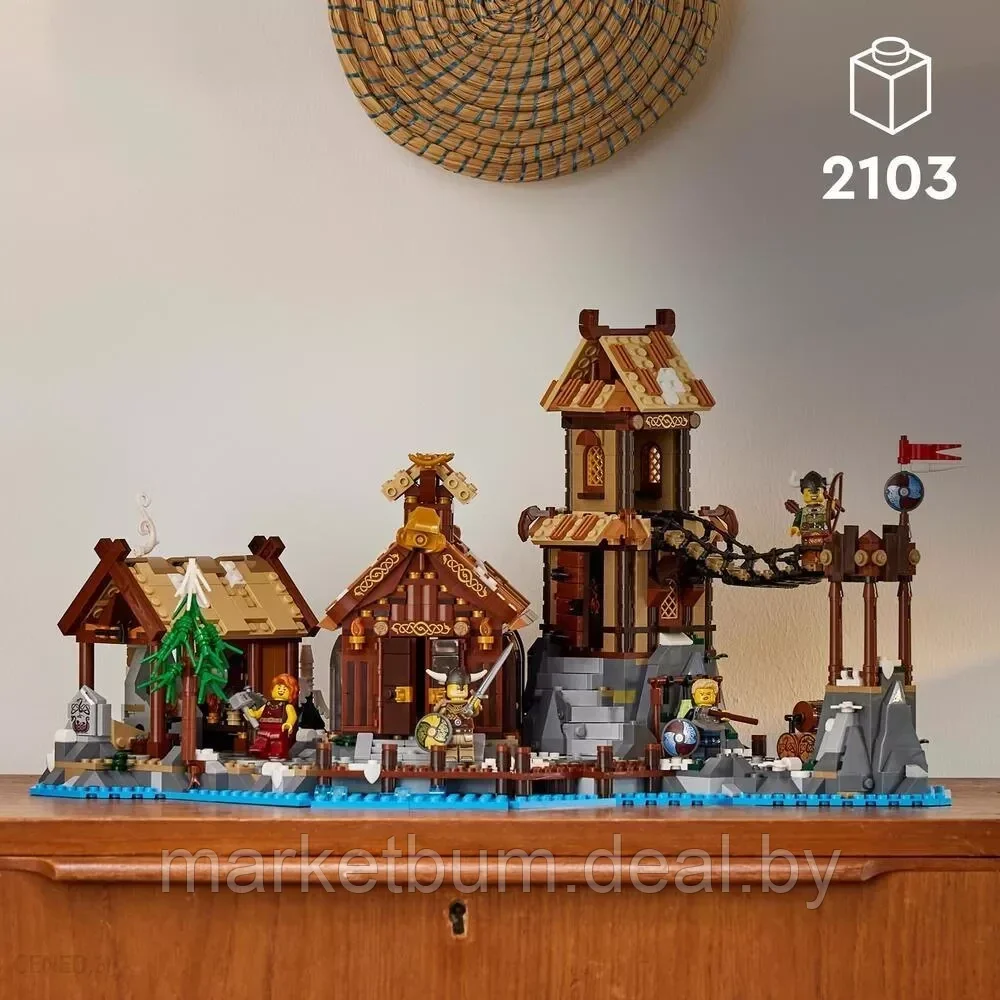 Конструктор LEGO Ideas 21343, Деревня викингов - фото 7 - id-p216903879