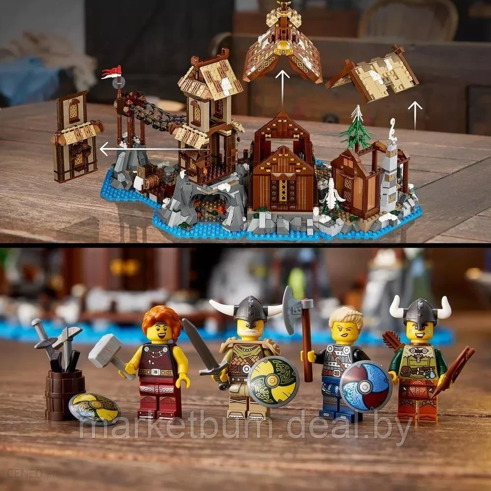 Конструктор LEGO Ideas 21343, Деревня викингов - фото 8 - id-p216903879