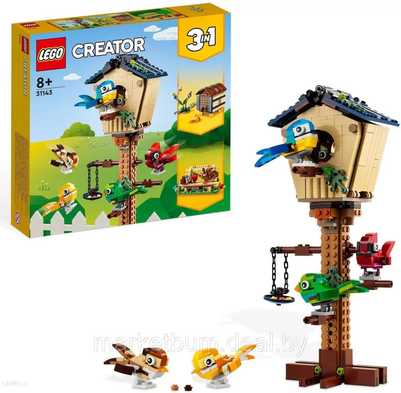 Конструктор LEGO Creator 31143, «Скворечник 3 в 1» - фото 1 - id-p216903925
