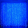Светодиодная шторка-гирлянда 3х3м Синяя, фото 5