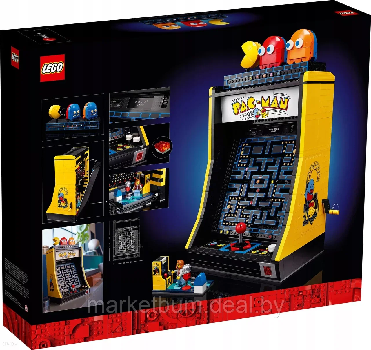 Конструктор LEGO Icons 10323,Игровой автомат Pac-Man - фото 1 - id-p216904195