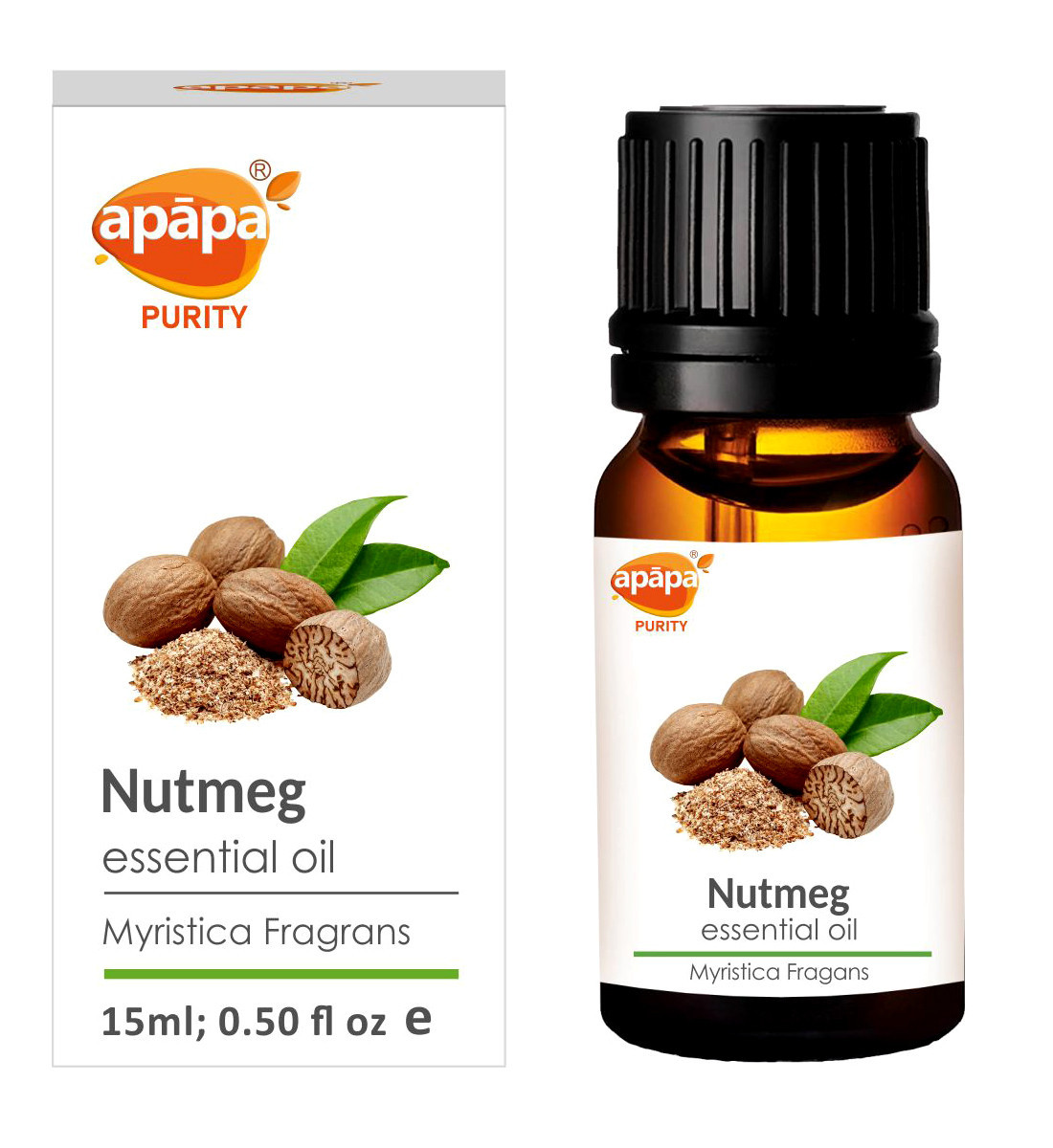 Эфирное масло Мускатный Орех Apapa Nutmeg essential oil, 15мл - фото 1 - id-p216906796