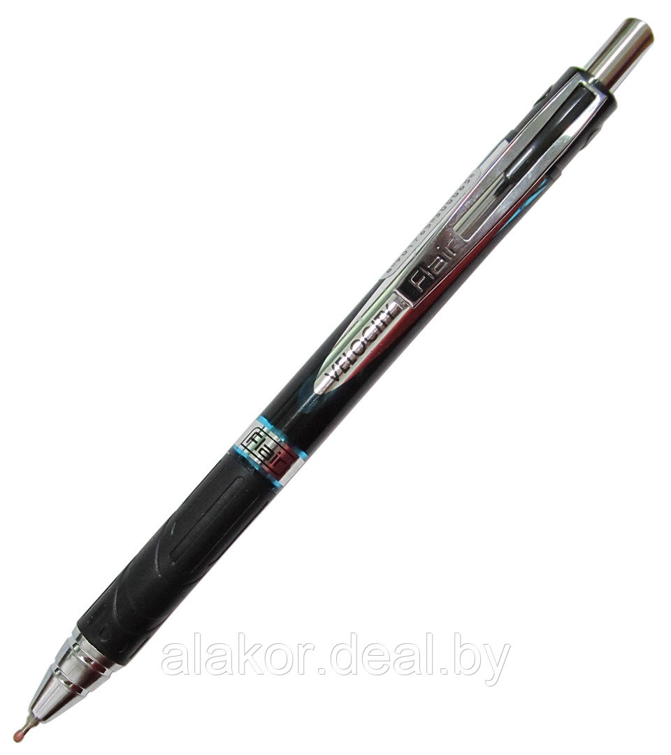 Ручка масляная автоматическая, синий стержень, VELOCITY PLUS, Flair, 0.7мм, цветной хром - фото 1 - id-p216908176