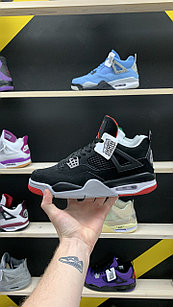 Кроссовки Air Jordan 4 Retro Black Grey Red