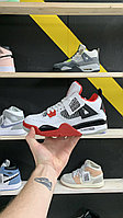 Кроссовки Jordan 4 Retro White Red Black