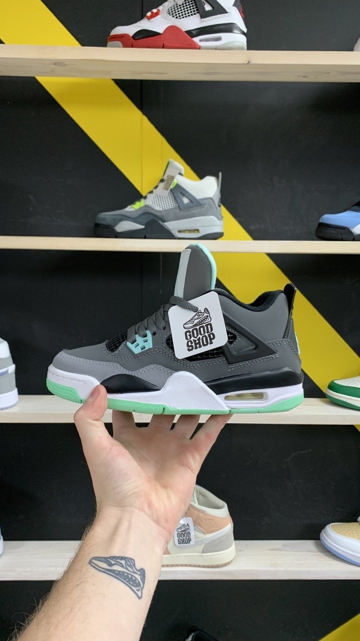 Кроссовки Jordan 4 Retro Grey Neon