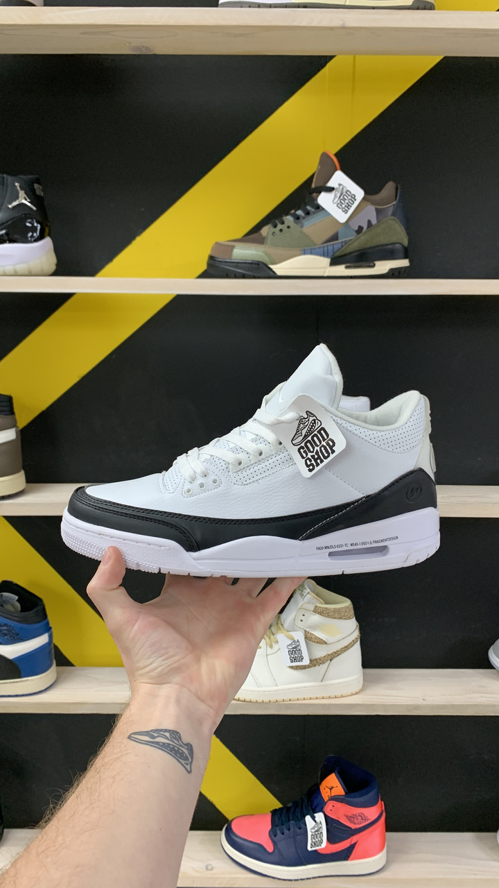 Кроссовки Jordan 3 Retro White Black - фото 1 - id-p148643404
