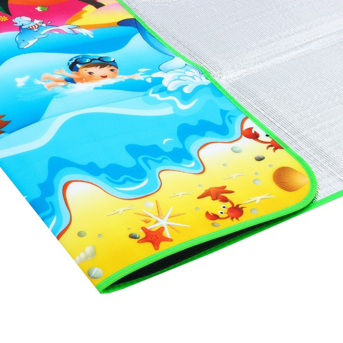 Коврик детский на фольгированной основе «Морское путешествие», размер 180х150 см - фото 7 - id-p180503168