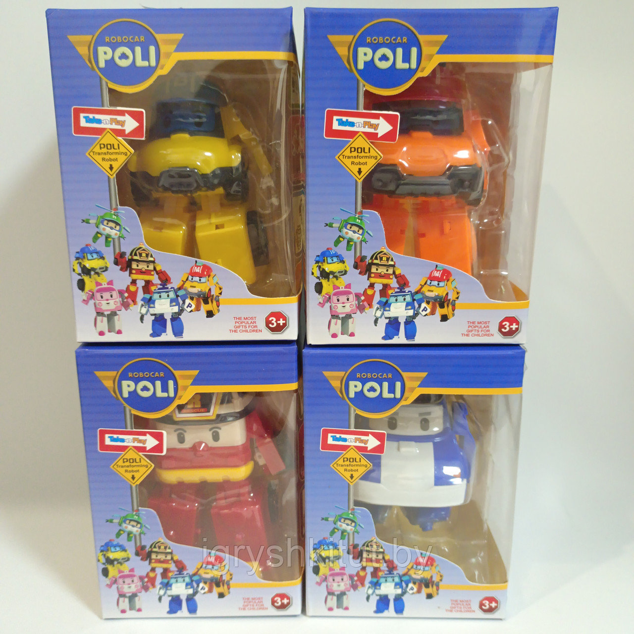 Игровой набор "Робокар Поли", 4 героя в ассортименте (разные герои) - фото 1 - id-p196084933