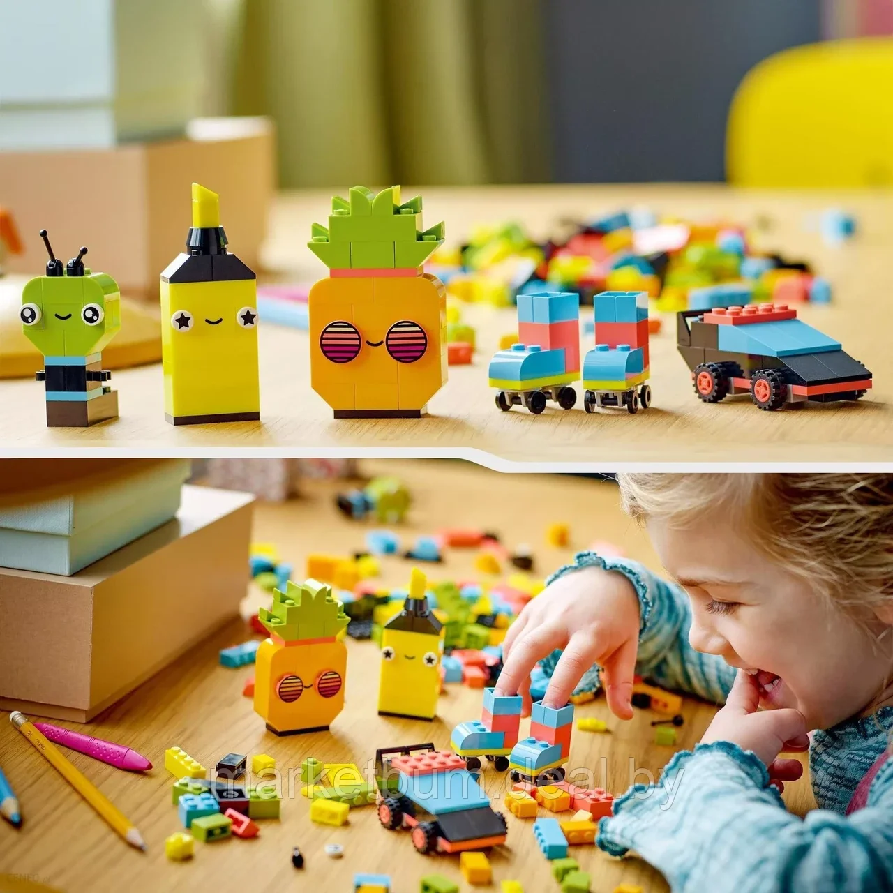 Конструктор LEGO Classic 11027, Творческая игра с неоновыми цветами - фото 9 - id-p216908276