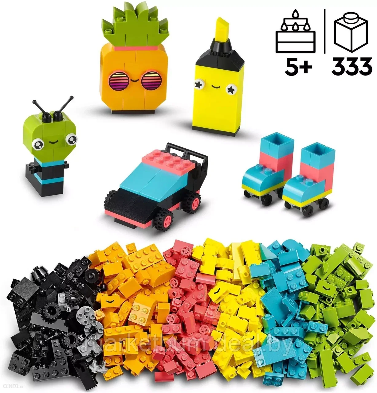 Конструктор LEGO Classic 11027, Творческая игра с неоновыми цветами - фото 2 - id-p216908276