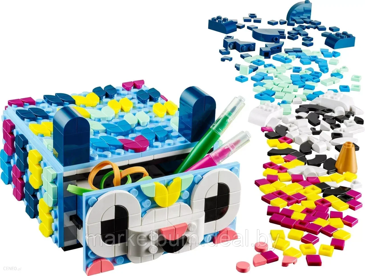 Конструктор LEGO DOTS 41805, Креативный ящик " животные" - фото 6 - id-p216908282