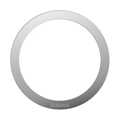 Магнитное кольцо MagSafe для телефона iPhone Baseus Halo Series Magnetic Ring (2шт) (PCCH000002) серебро - фото 1 - id-p216912138