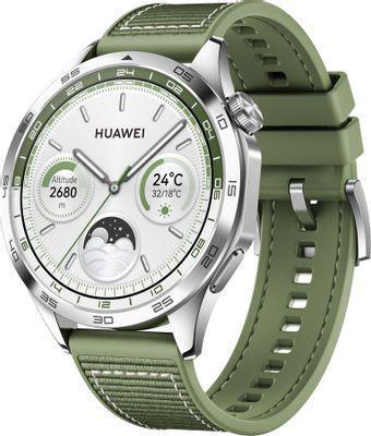 Смарт-часы Huawei Watch GT 4 Phoinix-B19W, 46мм, 1.43", серебристый / зеленый [55020bgy] - фото 1 - id-p216341986