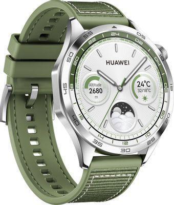 Смарт-часы Huawei Watch GT 4 Phoinix-B19W, 46мм, 1.43", серебристый / зеленый [55020bgy] - фото 6 - id-p216341986