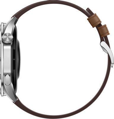 Смарт-часы Huawei Watch GT 4 Phoinix-B19L, 46мм, 1.43", серебристый / коричневый [55020bgx] - фото 3 - id-p216341987