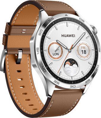 Смарт-часы Huawei Watch GT 4 Phoinix-B19L, 46мм, 1.43", серебристый / коричневый [55020bgx] - фото 6 - id-p216341987