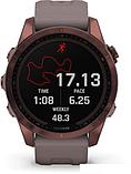 Умные часы Garmin Fenix 7S Sapphire Solar 42 мм (темно-бронзовый титан/сланцевый), фото 3