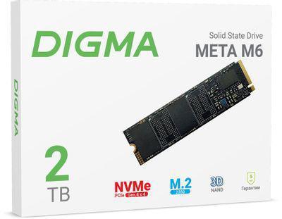 SSD накопитель Digma Meta M6 DGSM4002TM63T 2ТБ, M.2 2280, PCIe 4.0 x4, NVMe, M.2, rtl - фото 3 - id-p213144758