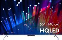 55" Телевизор HAIER Smart TV S3, QLED, 4K Ultra HD, серебристый, СМАРТ ТВ, Android