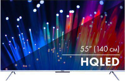 55" Телевизор HAIER Smart TV S3, QLED, 4K Ultra HD, серебристый, СМАРТ ТВ, Android - фото 1 - id-p213144851