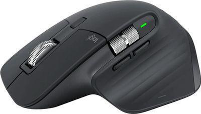 Мышь Logitech MX Master 3S, оптическая, беспроводная, USB, графитовый [910-006565] - фото 4 - id-p216151416