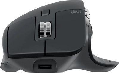 Мышь Logitech MX Master 3S, оптическая, беспроводная, USB, графитовый [910-006565] - фото 5 - id-p216151416