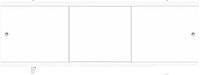 Лицевой экран под ванну монолит-м 148 см (пластиковая рама, цельная ПВХ-панель, 3 подвижные дверцы,