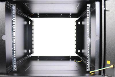 Шкаф коммутационный ЦМО ШРН-Э-15.650-9005 настенный, стеклянная передняя дверь, 15U, 600x650 мм - фото 2 - id-p216512581
