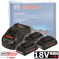 Аккумулятор ProCORE18V 4.0 Ah (3 шт) + зарядное GAL 1880 CV BOSCH (0615990N2G)