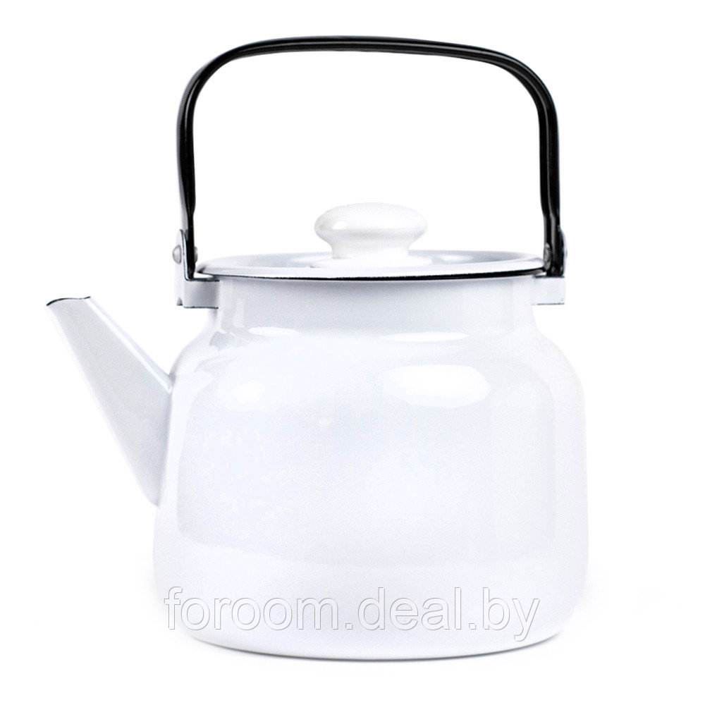 Чайник эмалированный 3,5 л Лысьвенские эмали Белые ночи С-2713 П2/Рч - фото 1 - id-p216912889