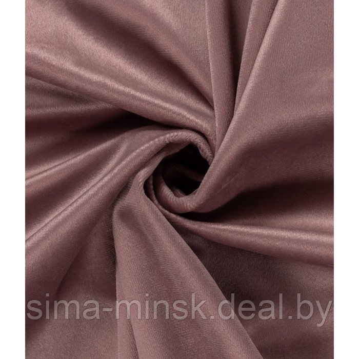 Штора «Бархат», размер 180x275 см, цвет пыльно-розовый - фото 1 - id-p216900068