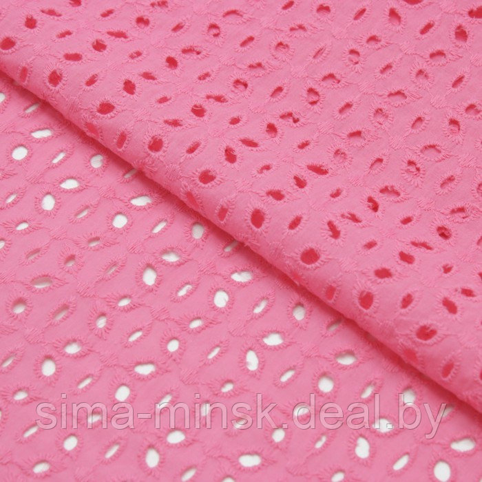 Ткань плательная шитье, хлопок, ширина 133 см, цвет розовый - фото 1 - id-p216900995