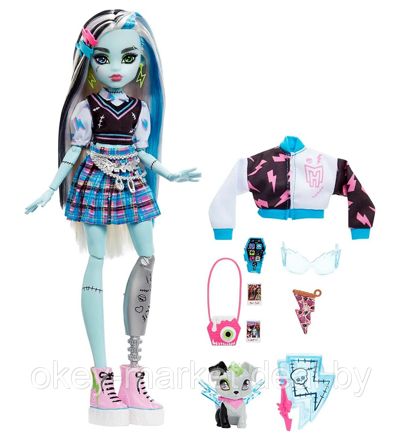 Кукла Mattel Monster High Frankie Stein HHK53 - фото 3 - id-p216913514