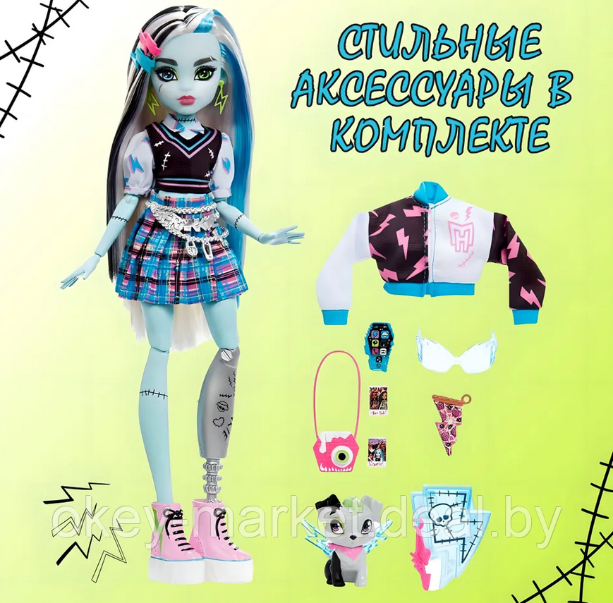 Кукла Mattel Monster High Frankie Stein HHK53 - фото 10 - id-p216913514