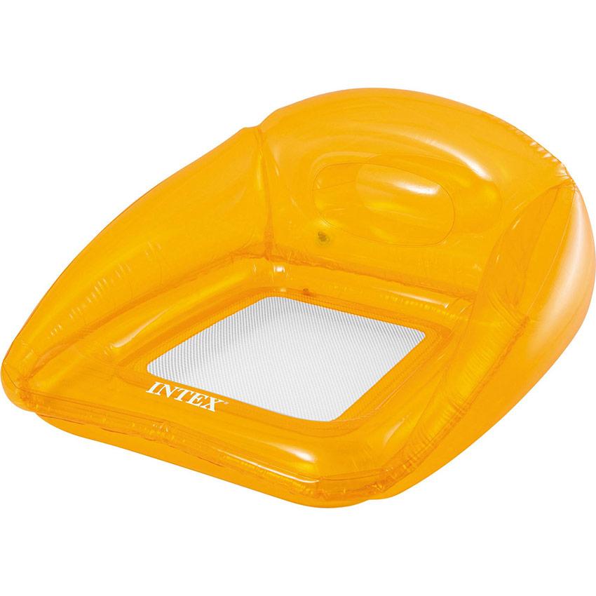 Шезлонг для плавания Intex 56802 104х102см (оранжевый) - фото 1 - id-p209826708