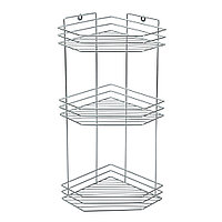 Полка угловая 3-х ярусная Rosenberg RUS-385302-3Zn (20*27*50 см)