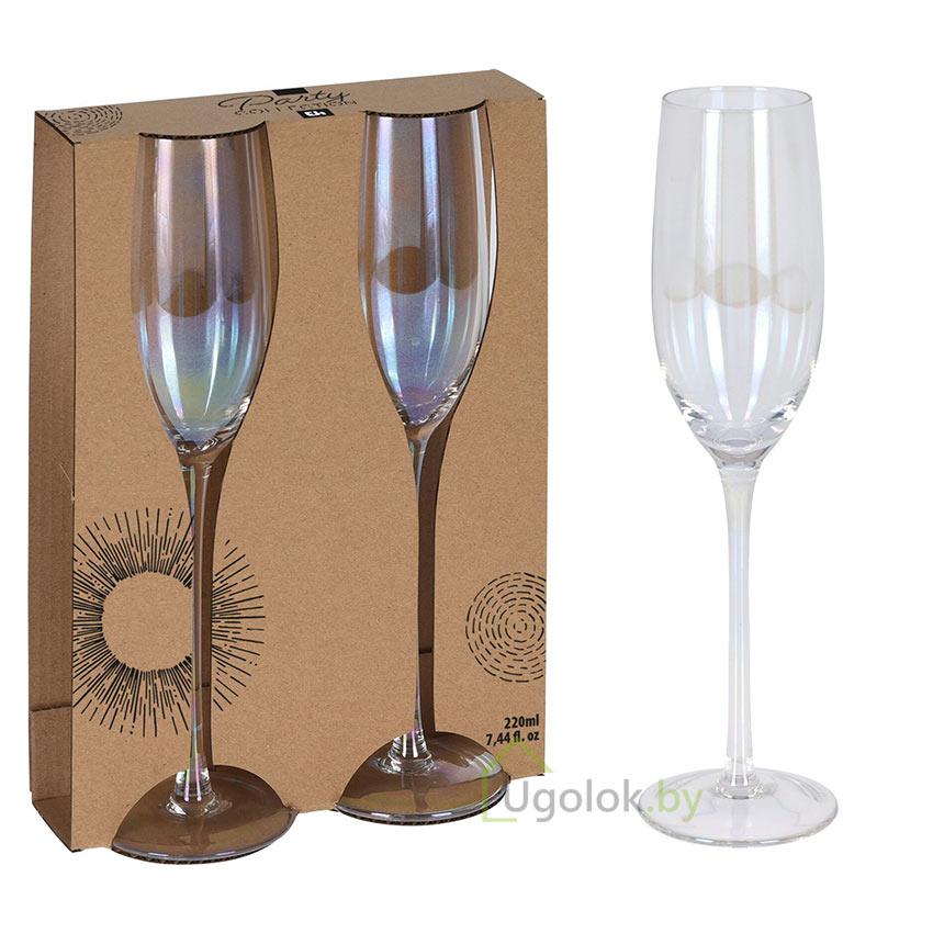 Набор бокалов для шампанского 2 шт. 220 мл - фото 1 - id-p168695378