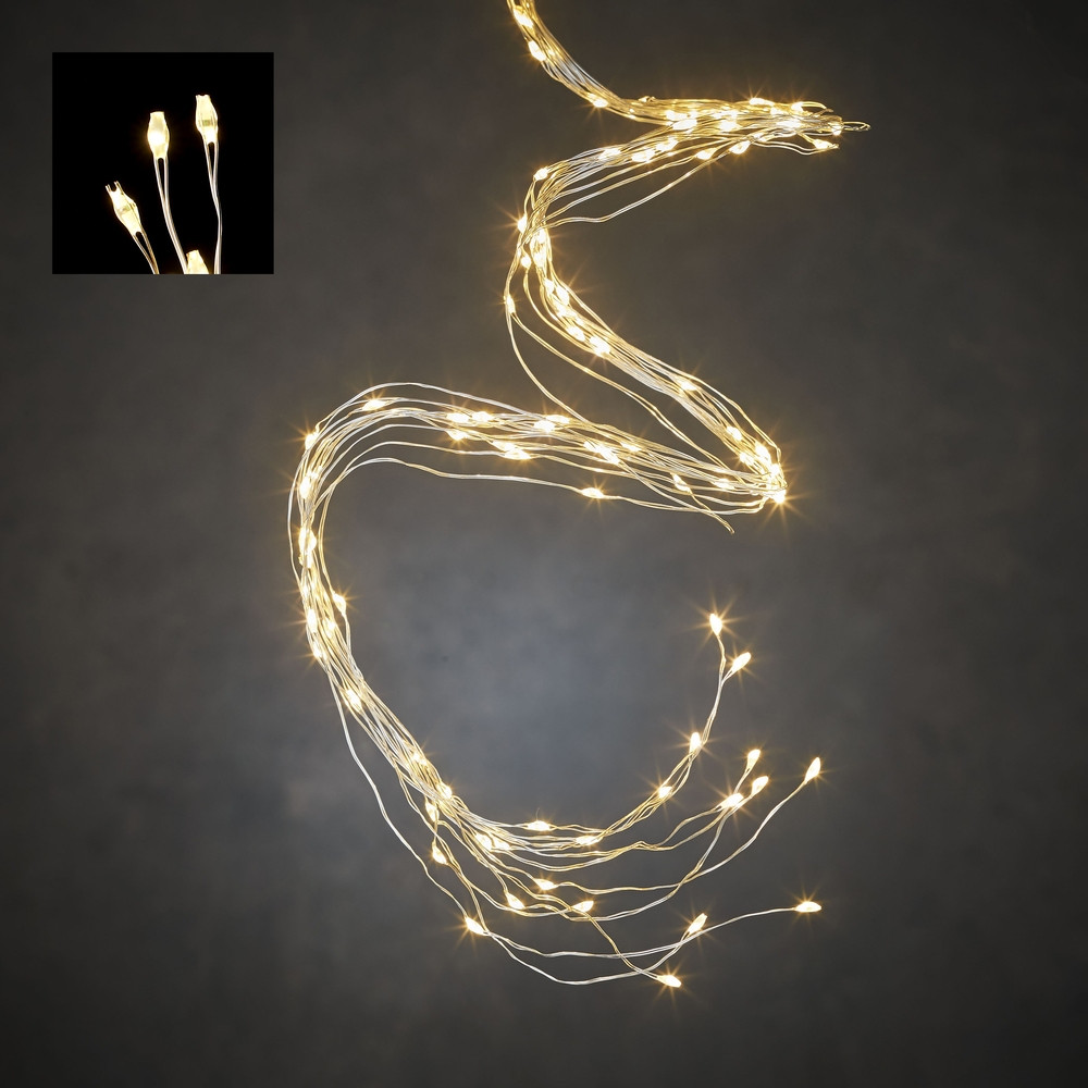 Гирлянда светодиодная «Хвост» String Light, 2 м, 240 ламп (белый, 84923) Luca lighting