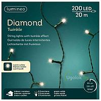 Гирлянда светодиодная 20 м Lumineo 200 LED теплый белый