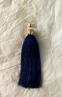 Новогоднее украшение подвеска «Кисточка», 21*3,5 см (синее, XL132-778-BL)