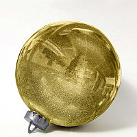 Большой новогодний шар с глиттером, 25 см (золотой, UD002-25GD)