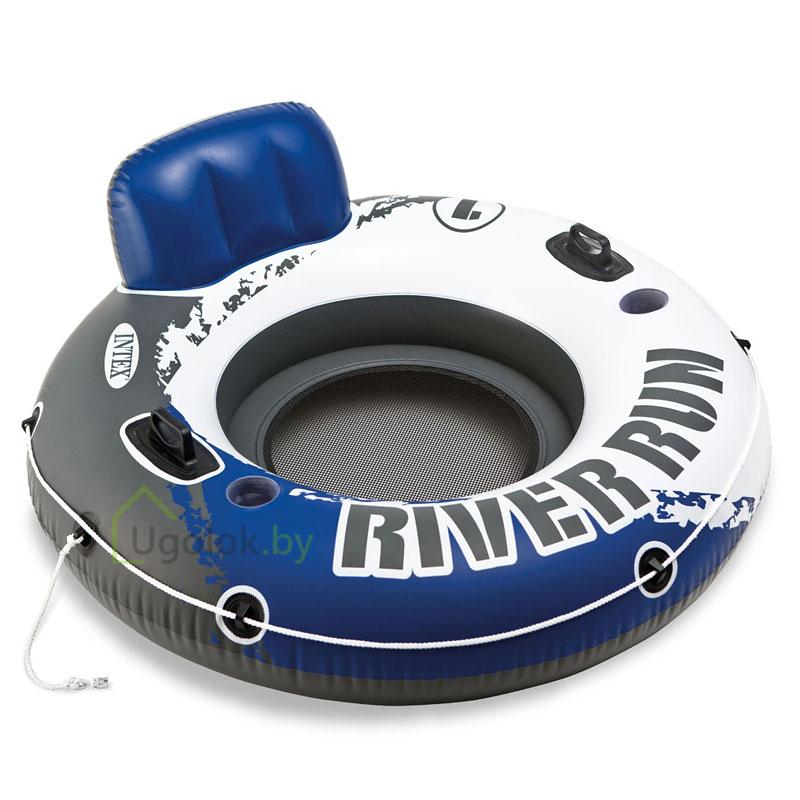 Надувной круг со спинкой Intex River Run 135 см (58825EU) - фото 1 - id-p120281847