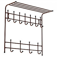 Вешалка с полкой двухъярусная ВПТ11 (медь)