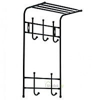 Вешалка с полкой двухъярусная ВПТ5 (черный)