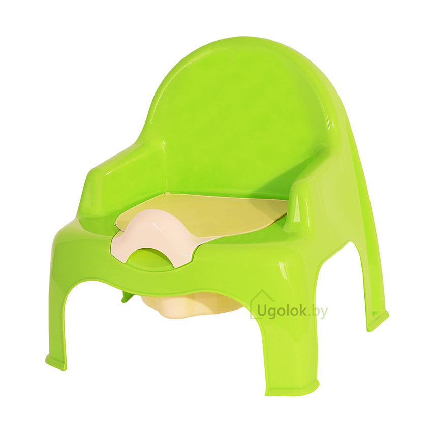Горшок-стульчик детский Эльфпласт (салатовый-кремовый) - фото 1 - id-p189293162