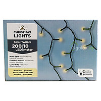 Гирлянда светодиодная Lumineo 493191 10 м 200 LED Basic Twinkle теплый белый